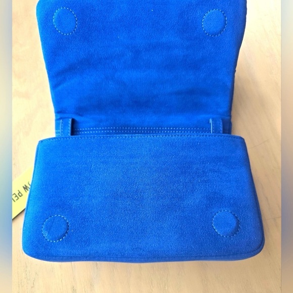 🎄JW Pei Maze Blue Vegan Leather Suede Crossbody Bag NWT - Picture 6 of 11